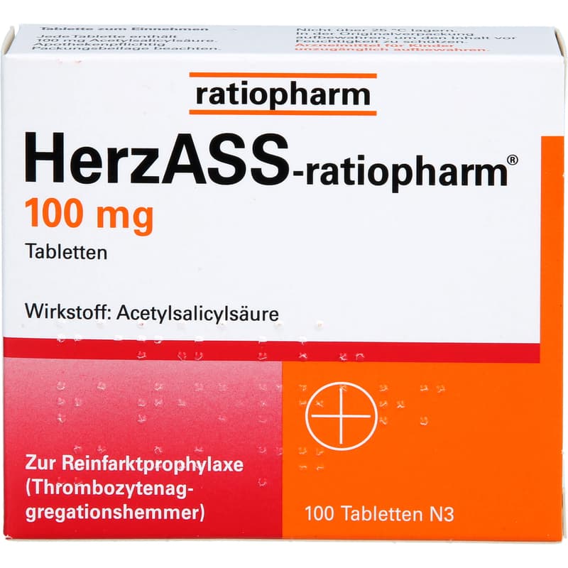 HERZASS-ratiopharm 100 mg Tabletten
