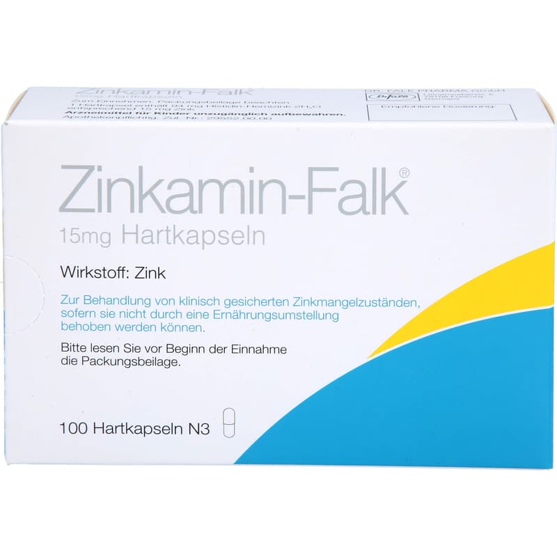 ZINKAMIN Falk 15 mg Hartkapseln