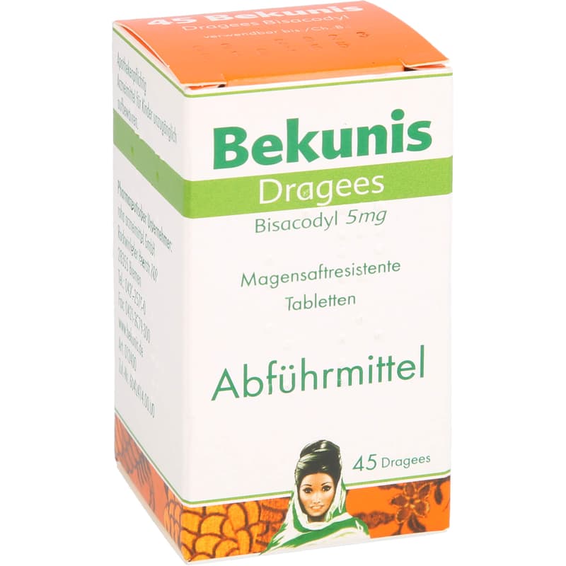 BEKUNIS Dragees Bisacodyl 5 mg magensaftres.Tabl.