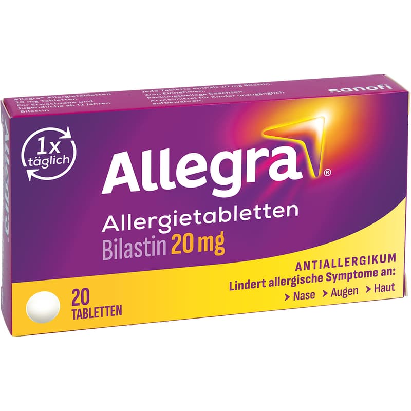 ALLEGRA Allergietabletten 20 mg Tabletten