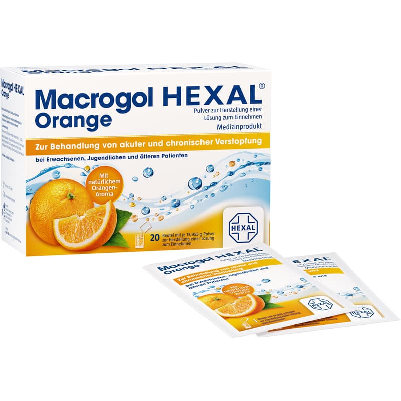 MACROGOL HEXAL Orange Plv.z.Her.e.Lsg.z.Einn.Btl.