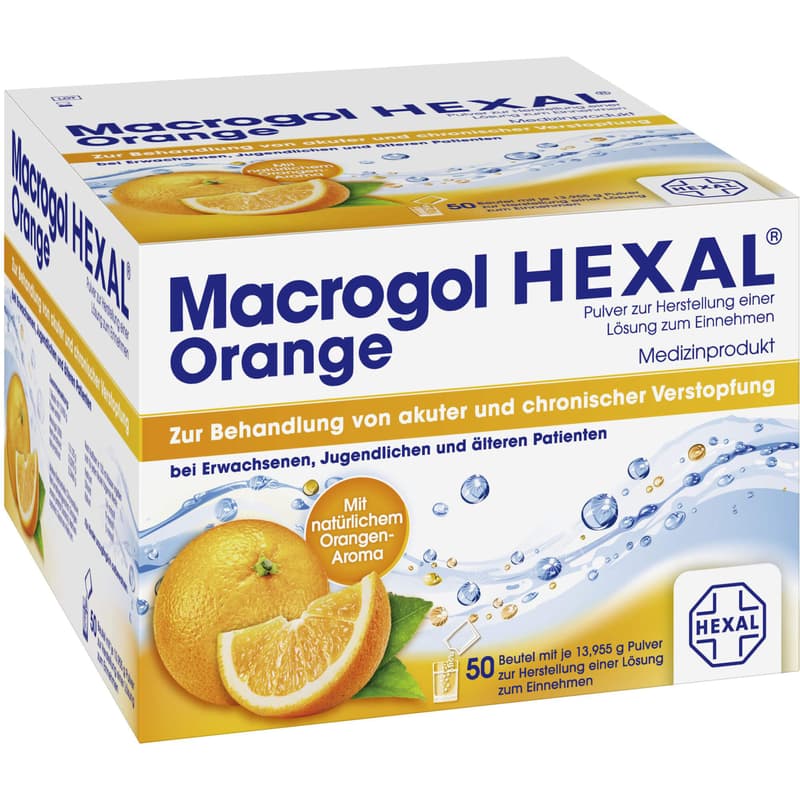 MACROGOL HEXAL Orange Plv.z.Her.e.Lsg.z.Einn.Btl.