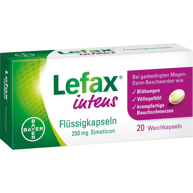 LEFAX intens liquid capsules 250 mg simethicone