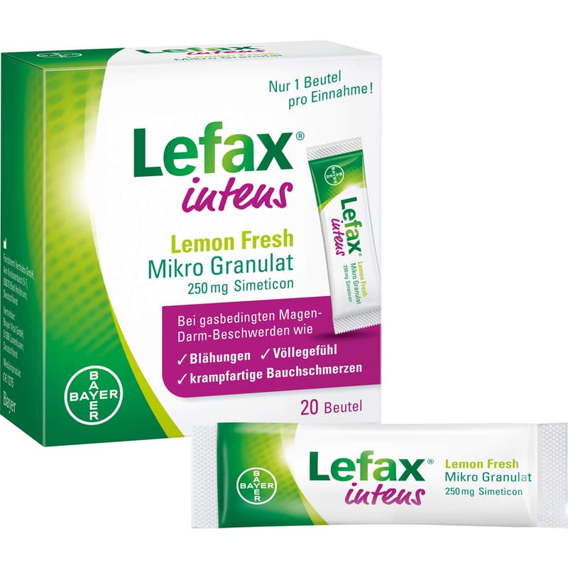 LEFAX intens Lemon Fresh Mikro Granul.250 mg Sim.
