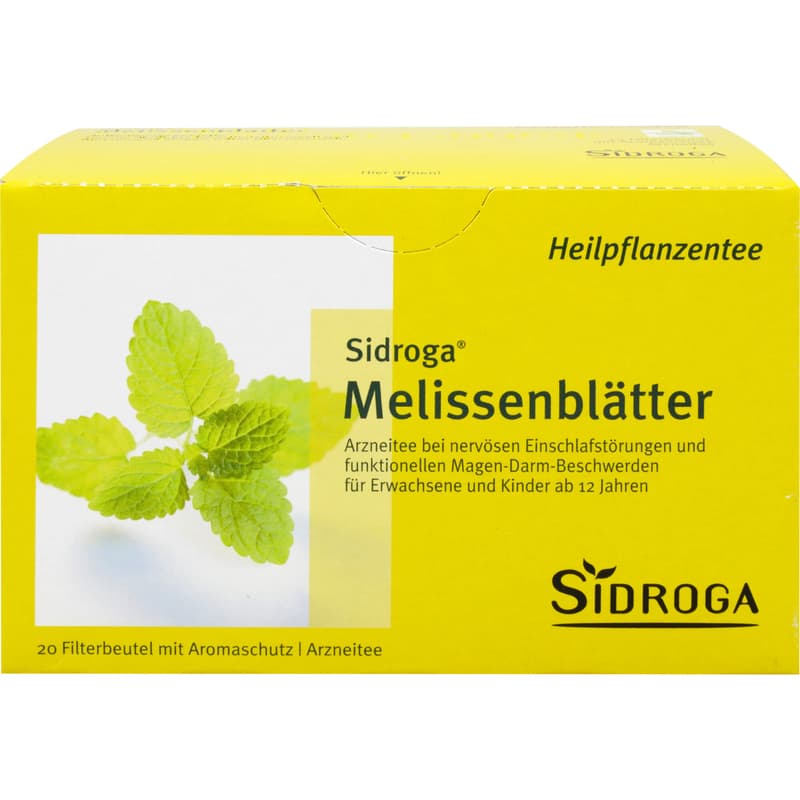 SIDROGA Lemon Balm Leaves Tea Filter Bags