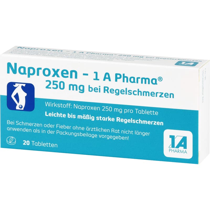NAPROXEN-1A Pharma 250 mg b.Regelschmerzen Tabl.