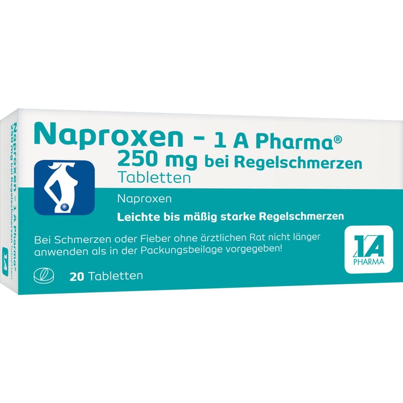 NAPROXEN-1A Pharma 250 mg b.Regelschmerzen Tabl.