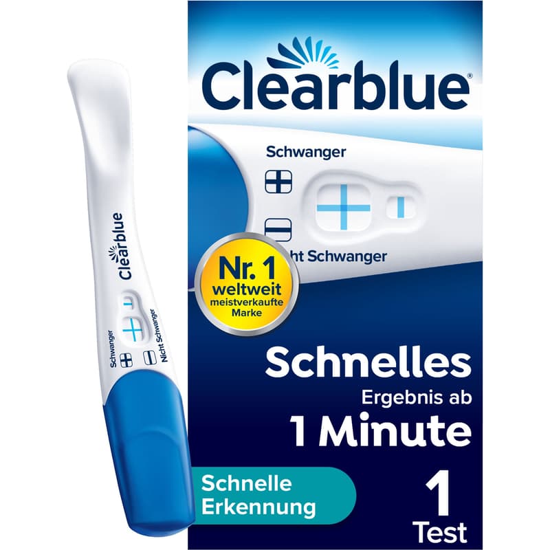 CLEARBLUE Schwangerschaftstest schnelle Erkennung