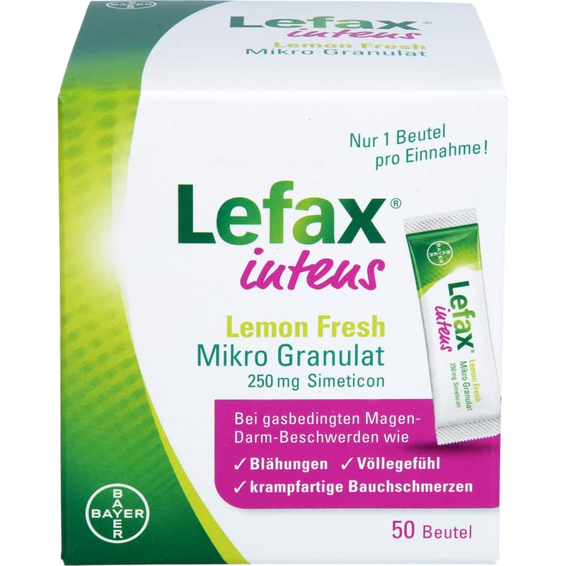 LEFAX intens Lemon Fresh Mikro Granul.250 mg Sim.