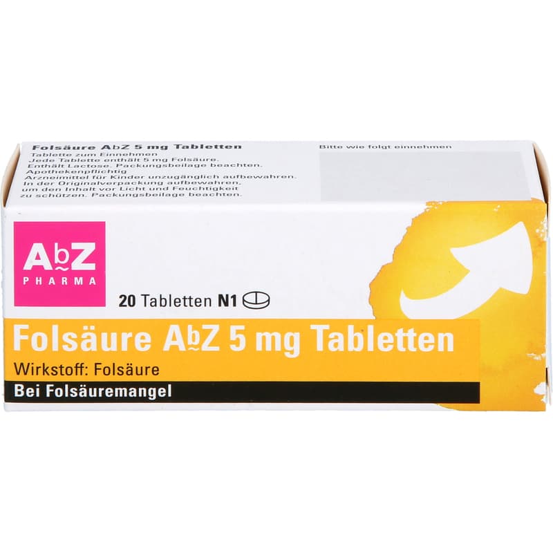 FOLSÄURE AbZ 5 mg Tabletten