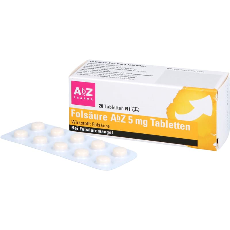 FOLSÄURE AbZ 5 mg Tabletten