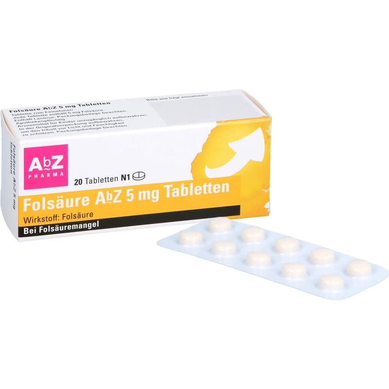 FOLSÄURE AbZ 5 mg Tabletten