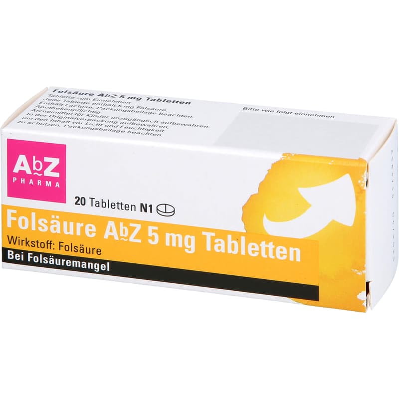 FOLSÄURE AbZ 5 mg Tabletten