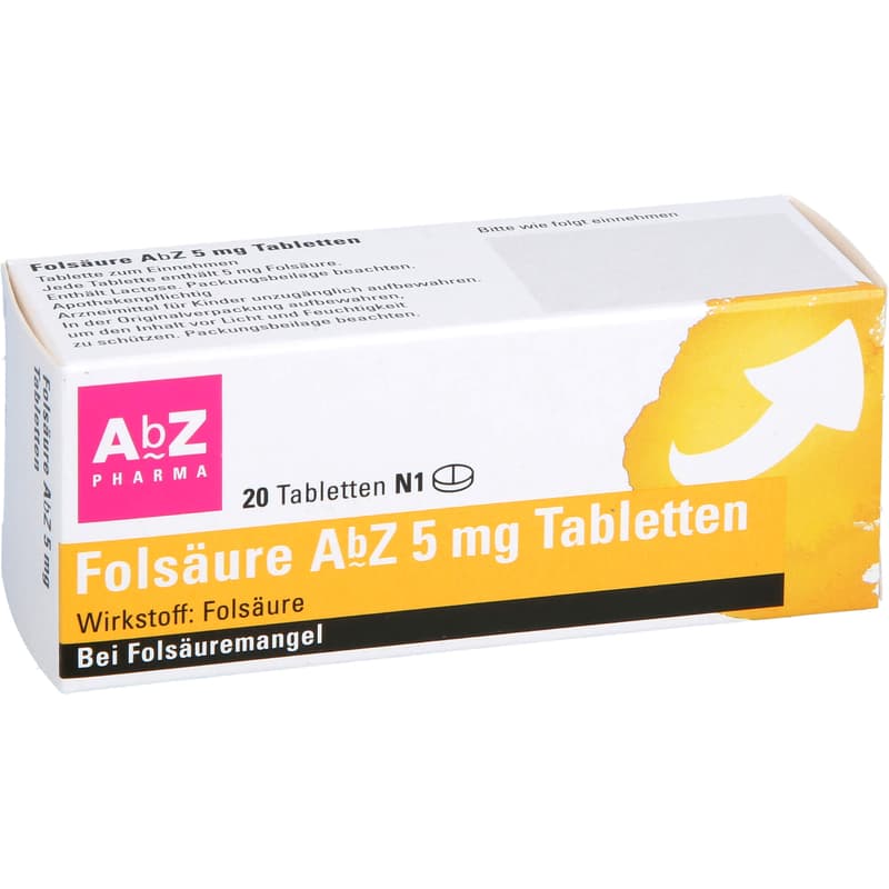FOLSÄURE AbZ 5 mg Tabletten