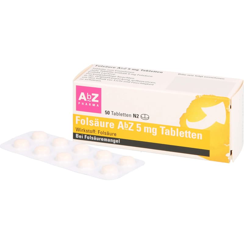 FOLSÄURE AbZ 5 mg Tabletten