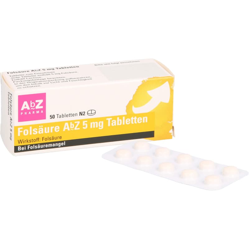 FOLSÄURE AbZ 5 mg Tabletten