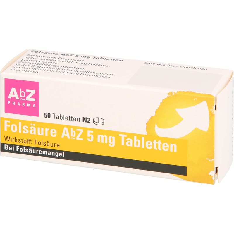 FOLSÄURE AbZ 5 mg Tabletten
