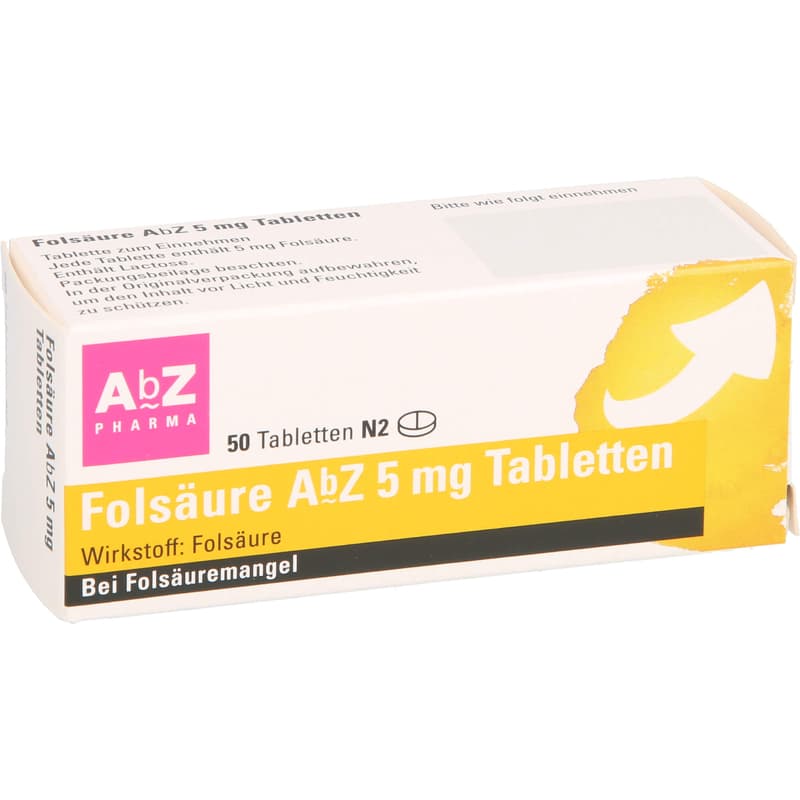 FOLSÄURE AbZ 5 mg Tabletten