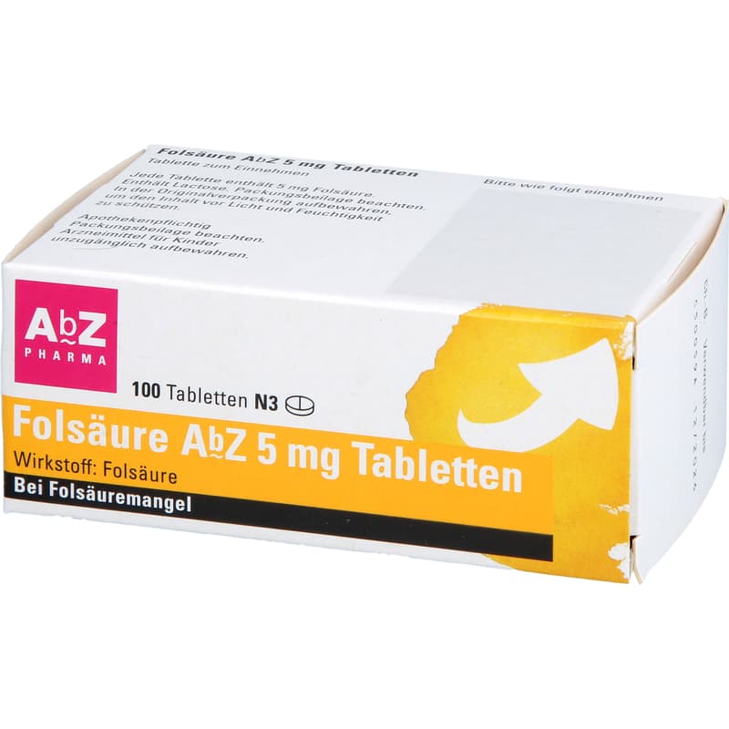 FOLSÄURE AbZ 5 mg Tabletten
