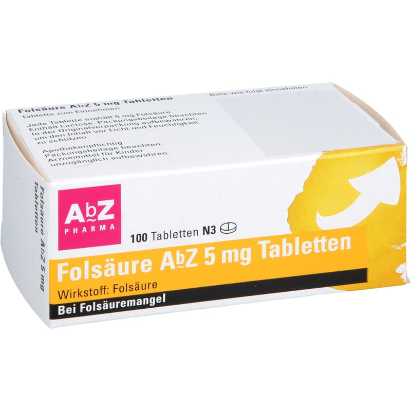 FOLSÄURE AbZ 5 mg Tabletten