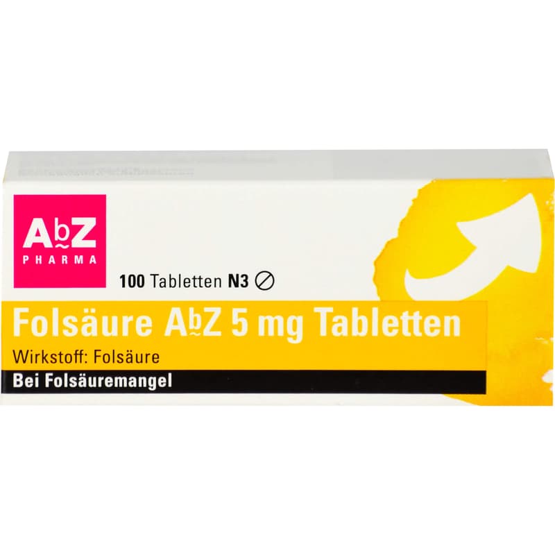 FOLSÄURE AbZ 5 mg Tabletten