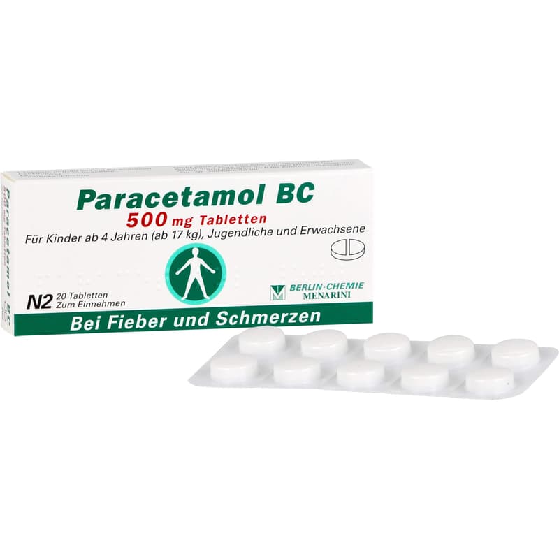 PARACETAMOL BC 500 mg Tabletten