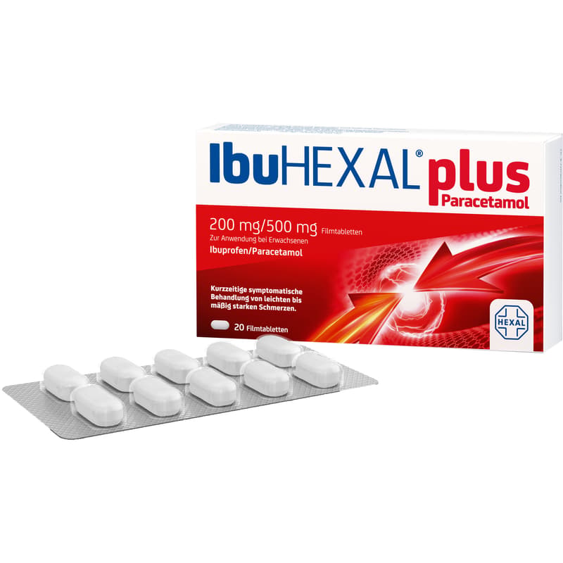 IBUHEXAL plus Paracetamol 200 mg/500 mg Filmtabl.
