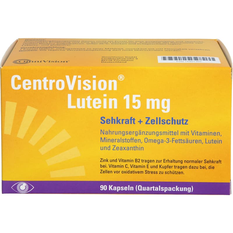 CENTROVISION Lutein 15 mg Kapseln