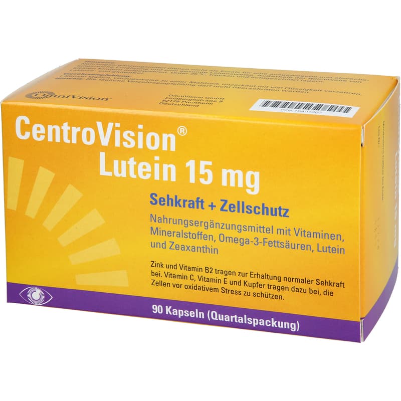 CENTROVISION Lutein 15 mg Kapseln