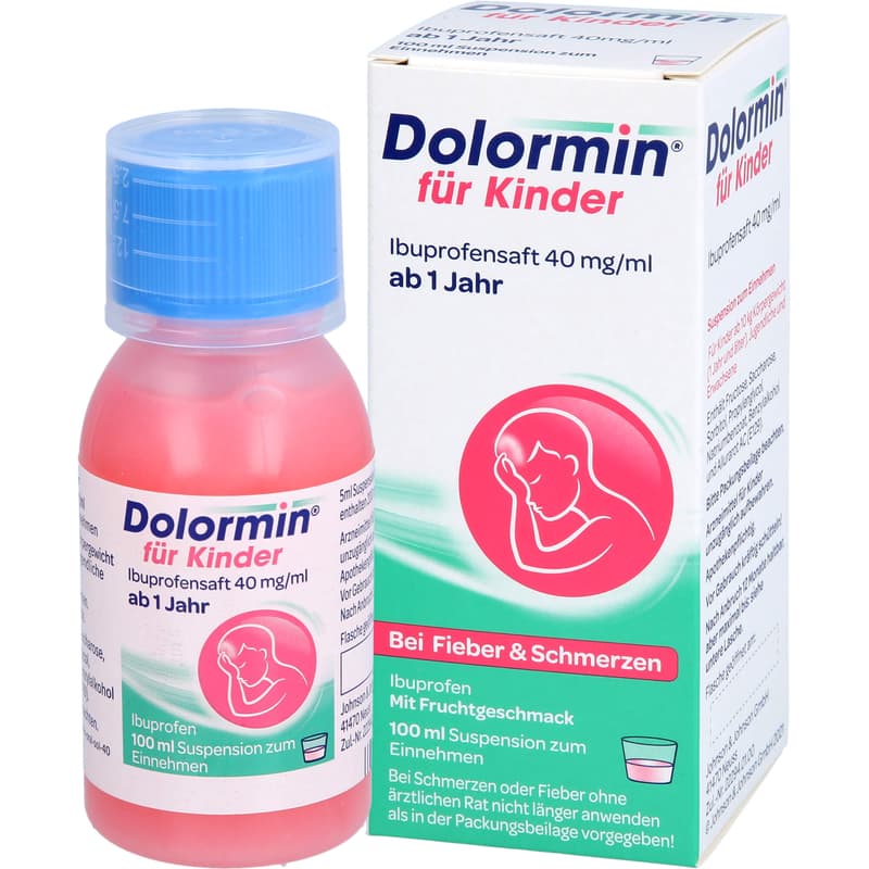 DOLORMIN für Kinder Ibuprofensaft 40 mg/ml Susp.