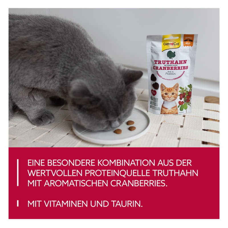 GimCat Crunchy Snacks Turkey with Cranberries 50 g