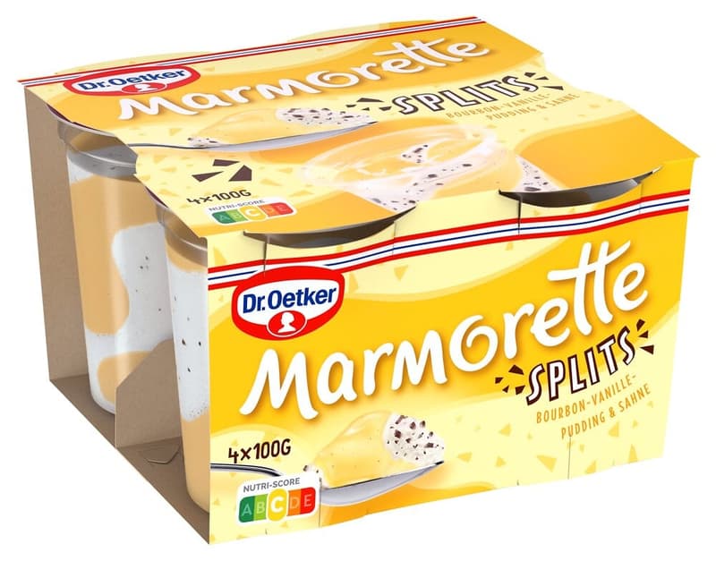 Dr. Oetker Marmorette Vanillepudding mit Splits