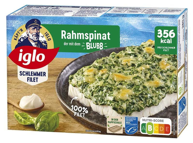 iglo MSC Schlemmer-Filet Rahmspinat - Der mit dem Blubb