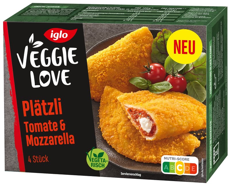 iglo Veggie Love Cookies Tomato-Mozzarella