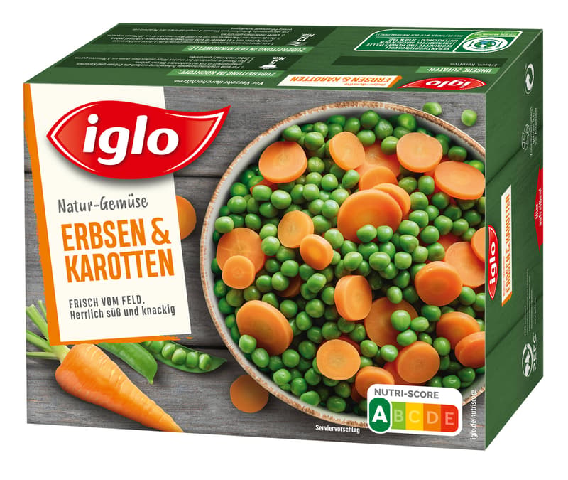 iglo Natur-Gemüse Erbsen & Karotten