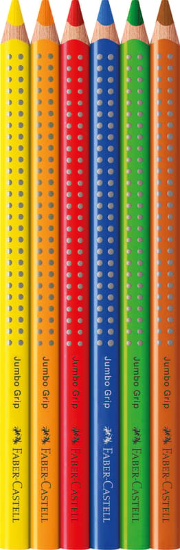 Faber-Castell Buntstift Jumbo Grip 6er Kartonetui