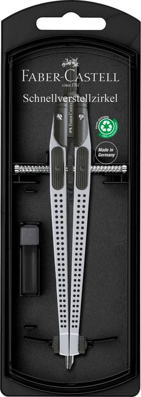 Faber-Castell compass quick setting compass silver