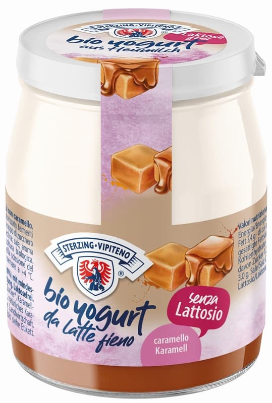 Sterzing BIO Vollmilchjoghurt aus Heumilch Laktosefrei - Karamel