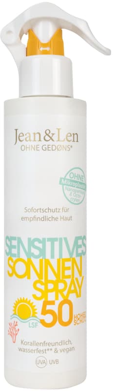 Jean und Len Sensitives Sonnenspray LSF 50