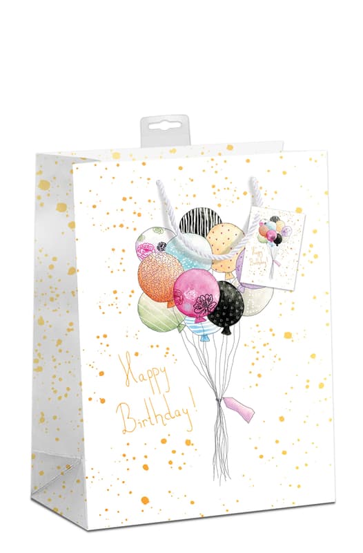 Gift bag balloons L 26x32x12cm