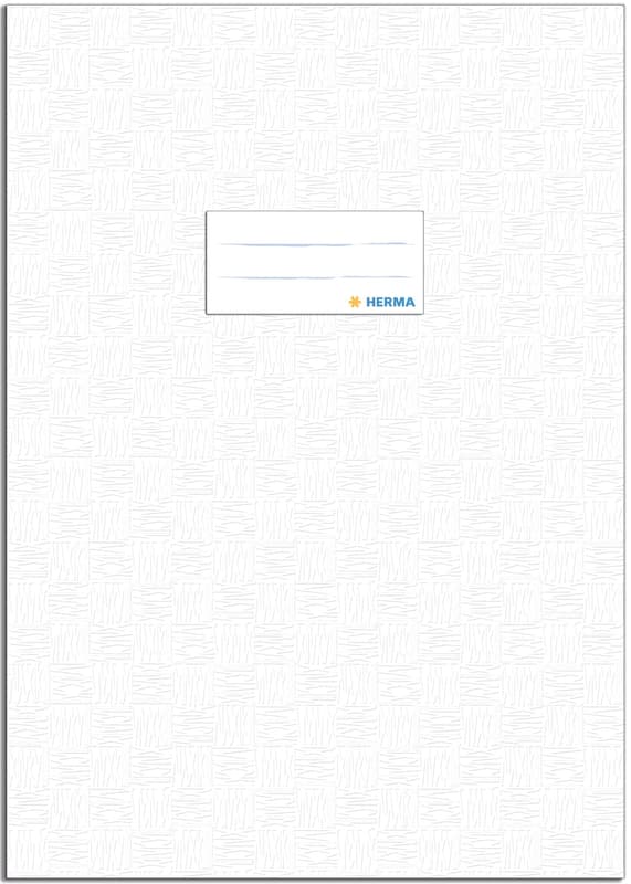 HERMA exercise book cover opaque white DIN A4
