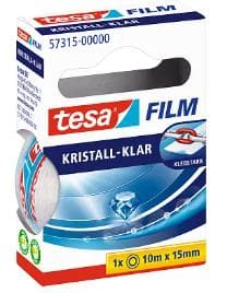Tesafilm, kristall-klar 10m:15mm