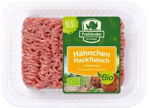 Freiländer BIO Hähnchenhackfleisch, gewürzt, zum Braten