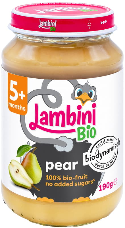 Lambini Bio DEMETER Birne pur, ab 5.Monat