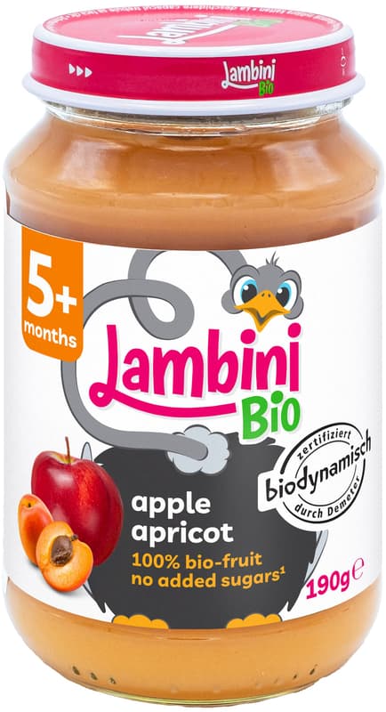 Lambini Bio DEMETER Aprikose in Apfel, ab 5.Monat