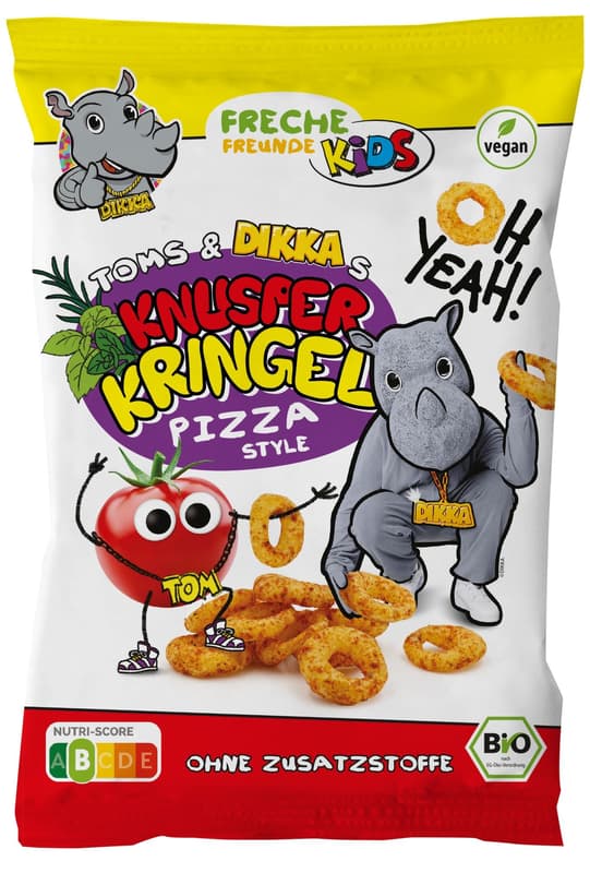Freche Freunde Kids BIO Toms & DIKKAs Knusper Kringel Pizza Style