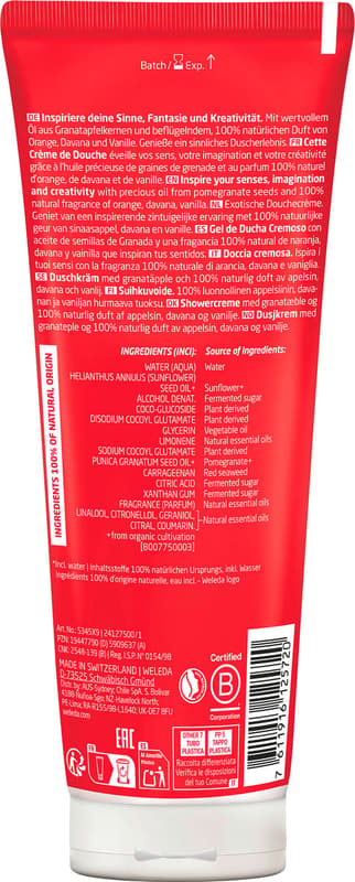 Weleda Inspire Beauty Shower Pomegranate