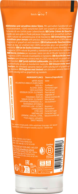Weleda Vitality – Vitalisierungsdusche Sanddorn