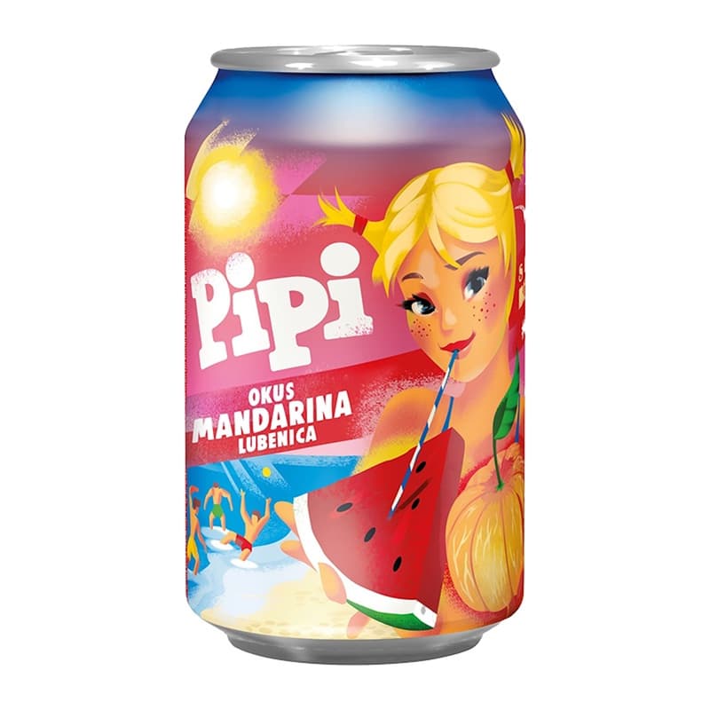 Pipi Mandarine-Wassermelone Limonade Dose (EINWEG)