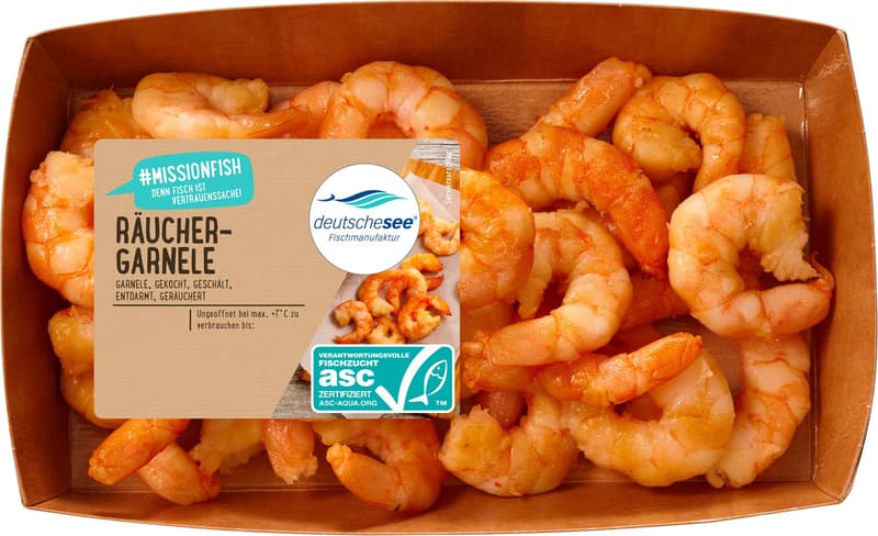 Deutsche See Räuchergarnelen